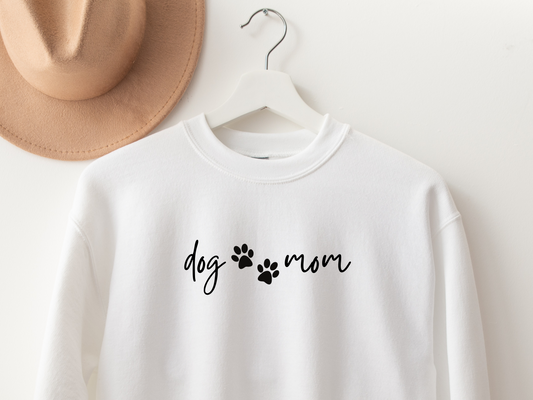 Dog mom sweatshirt, personalized sweatshirt for dog moms, custom dog mom sweatshirt, dog mom apparel, gifts for dog moms, apparel for dog moms