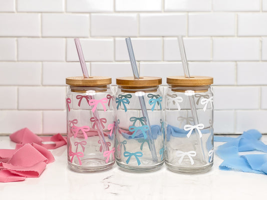 Tiny Bows Glass Cup