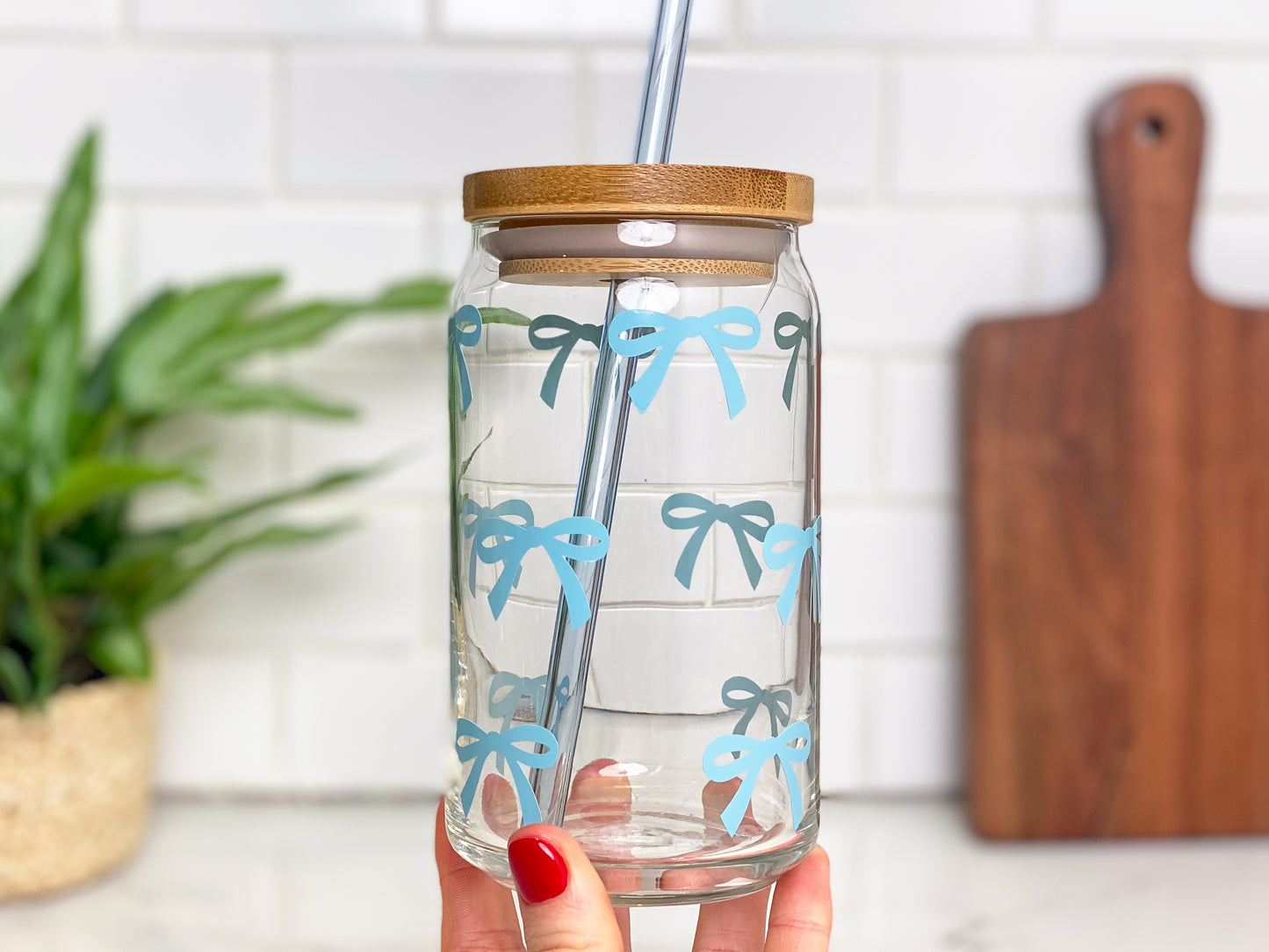 Tiny Bows Glass Cup