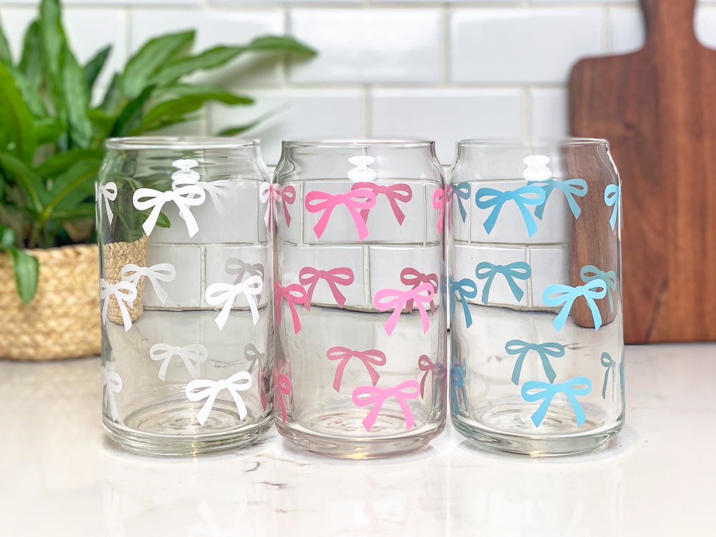 Tiny Bows Glass Cup
