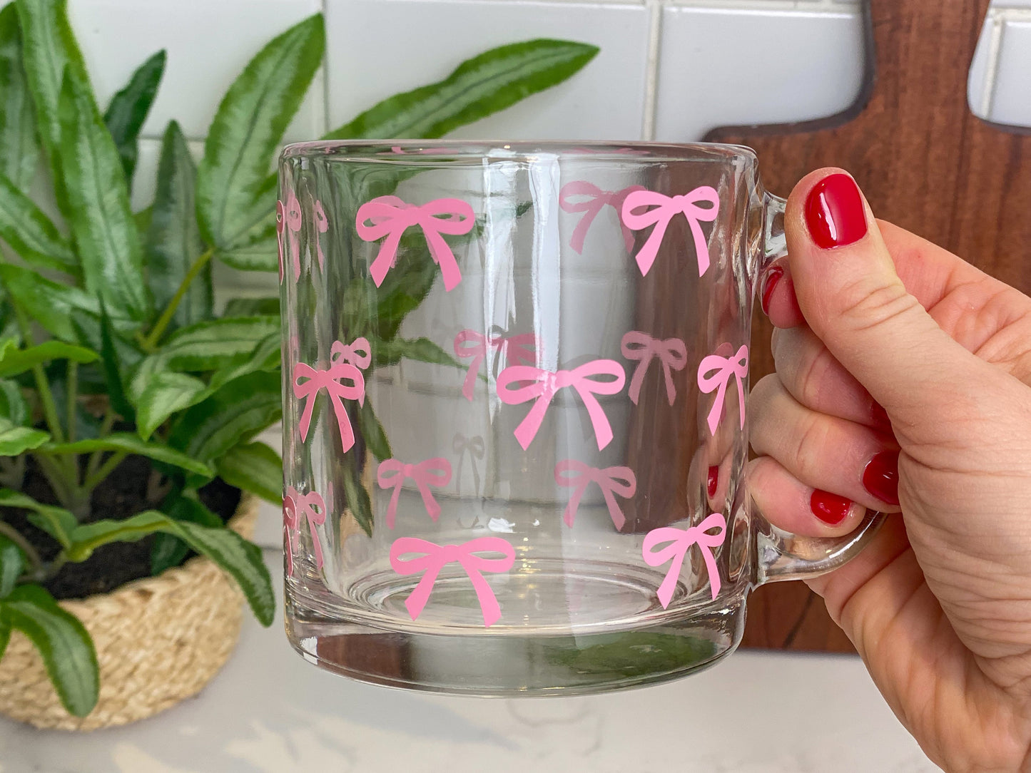 Dishwasher Safe Tiny Bow Mug
