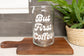 Fun Coffee  Lover Glass Cup with saying 'But First Coffee' on it in white font, 16oz drinking glass, with retro font