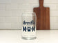 doodle mom glass cup, 16oz beer can glass for iced coffee, goldendoodle cup, dog mom gift