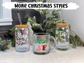 Tis the Season Christmas Glass Cup, 16oz Cup, Coffee Lover Gift
