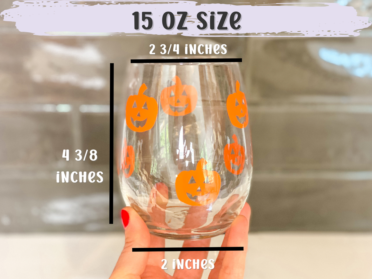 Ghost Wine Glass, Halloween Stemless Wine Glasses