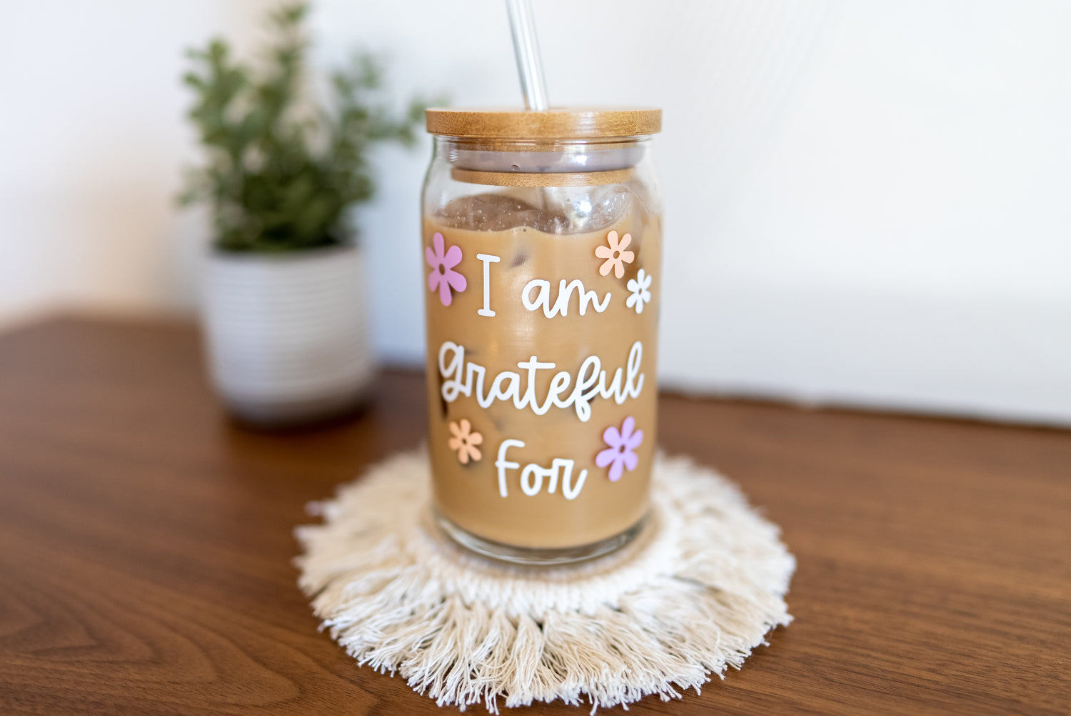 Positive Affirmation Glass Cups