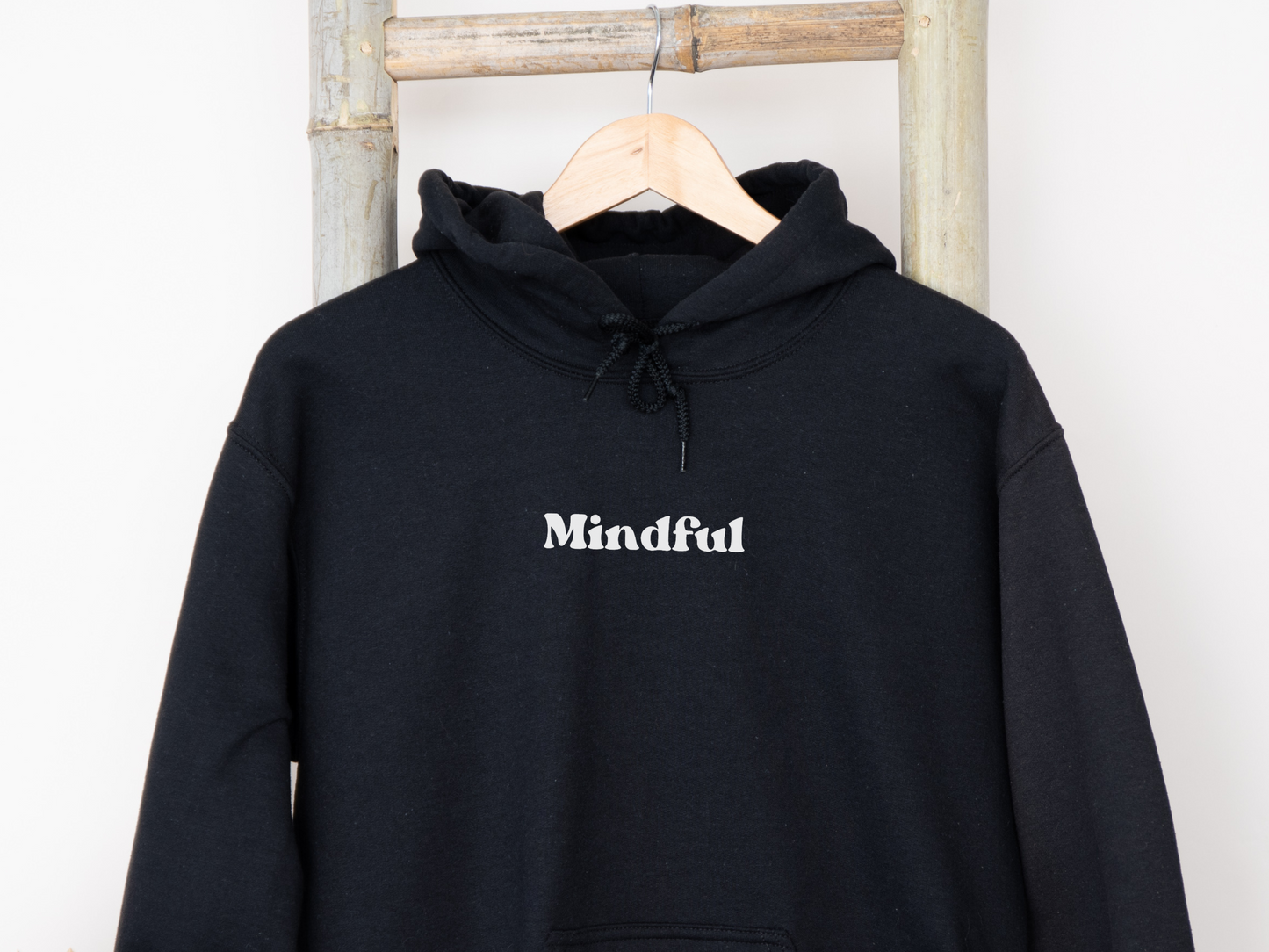 Mindful Sweatshirt, Breathe In Breathe Out on Sleeve