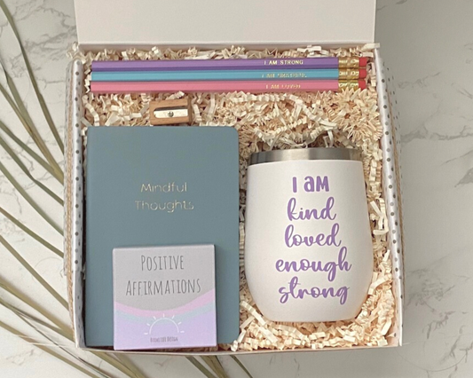 Positive Affirmation Box with Cup
