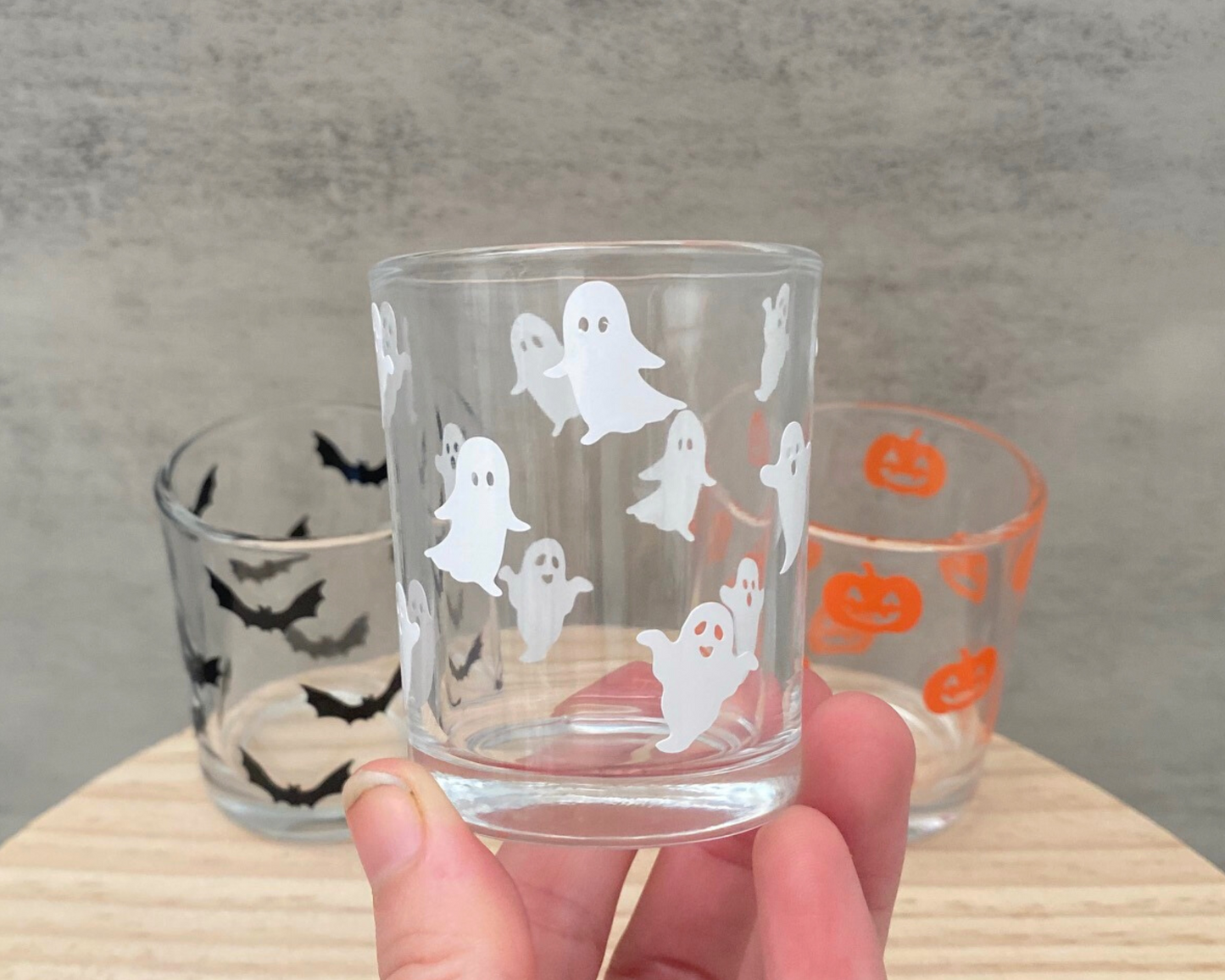 Halloween shot glass, shot glasses for halloween, ghost shot glass, gifts for halloween lovers