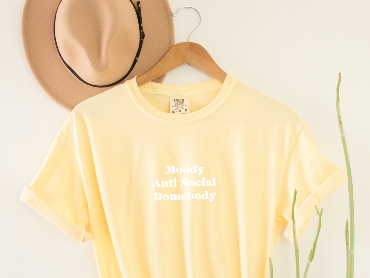 yellow shirt, moody, anti social, homebody shirt, mental health shirt, personality trait custom shirt, empowered shirt, inspiring shirt