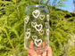 Valentines Day Hearts Glass Cup